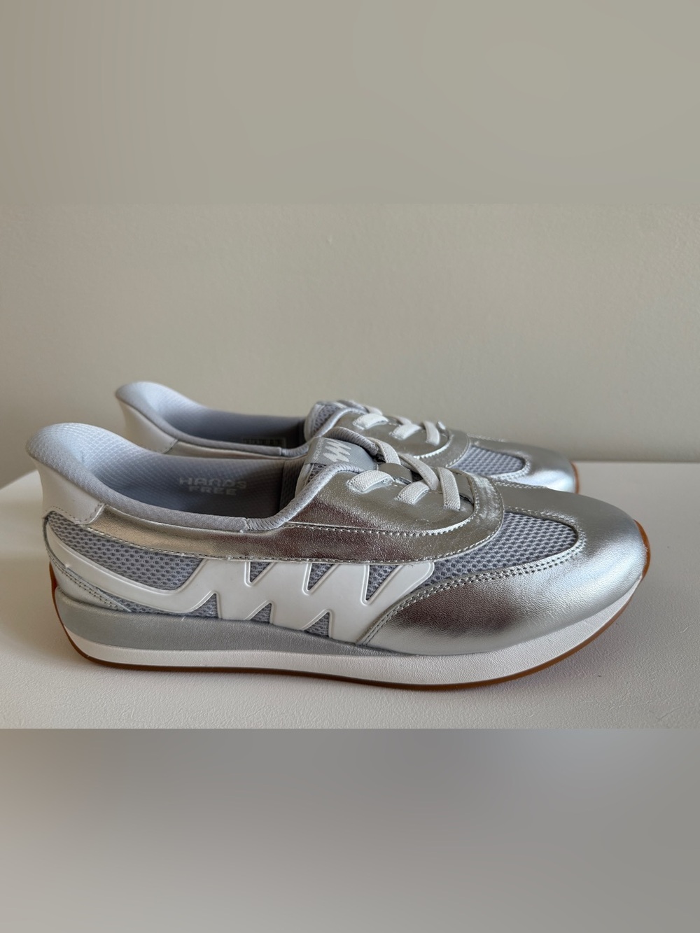 Skechers Mark Nason Street Jogger Skippa Silver Women's Shoes Sneakers 9